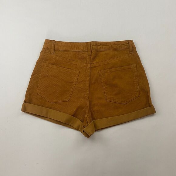 Indigo Rising Brown Corduroy High Rise Cuffed Shorts Size 11/30 100% Cotton - Picture 8 of 9